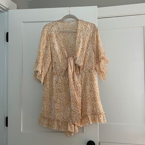 Shorts Romper with Tie front